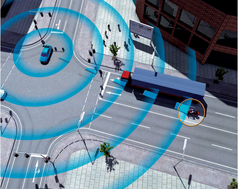Illustration for article titled Audi Shows Cars Can Play Nice, Talk With Each Other To Save Gas, Lives